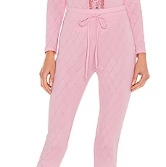 LSF Soft Pink Hearts Sweatpants - Picture 4 of 8